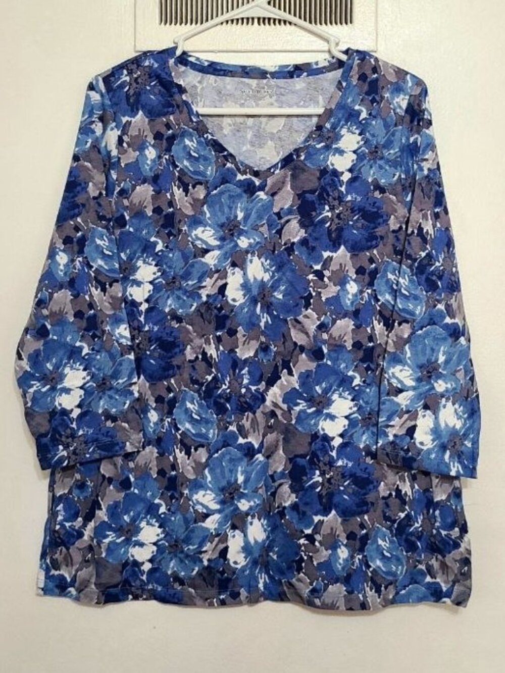 Floral 3/4‑Sleeve Top